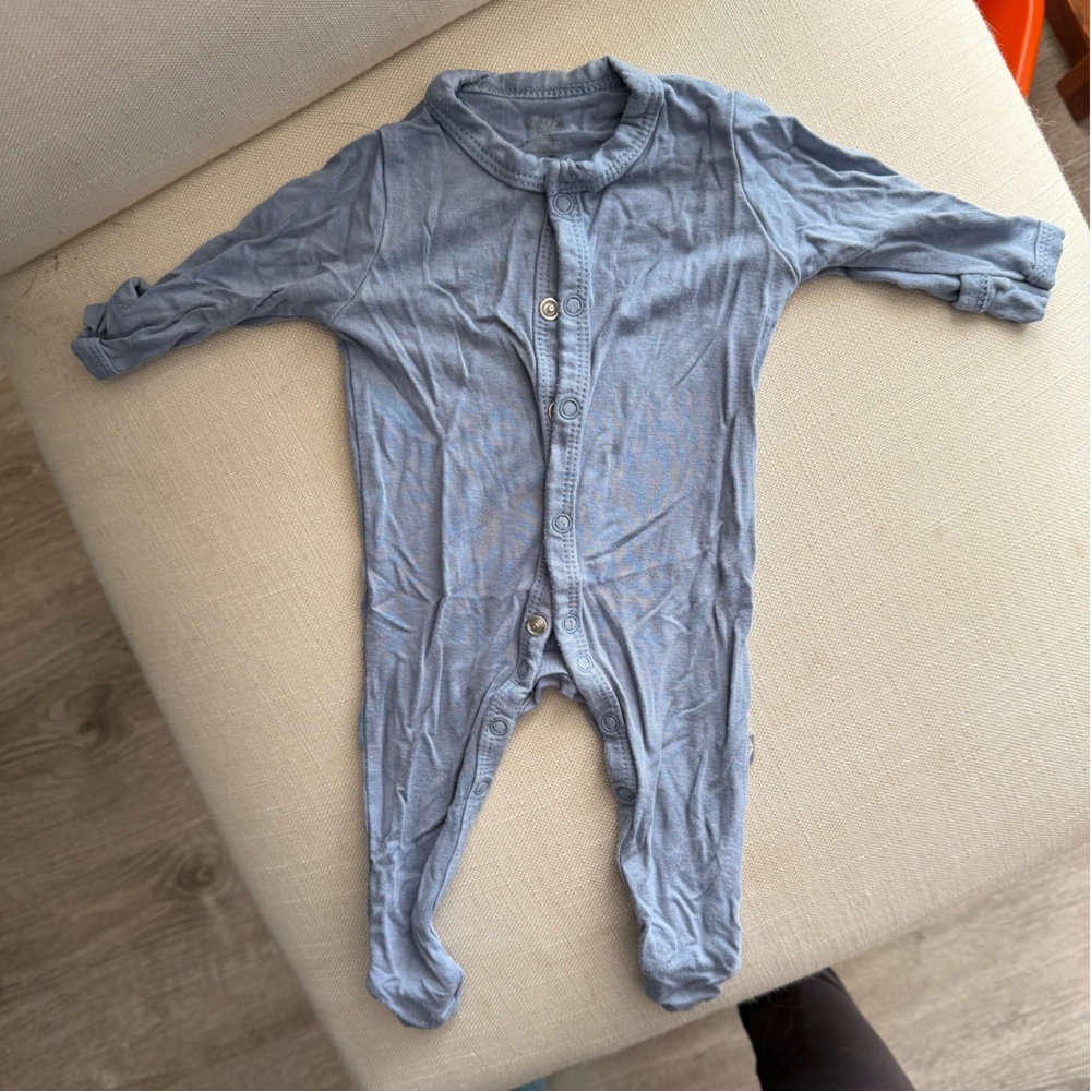 Kyte BABY Blue Snap Footie